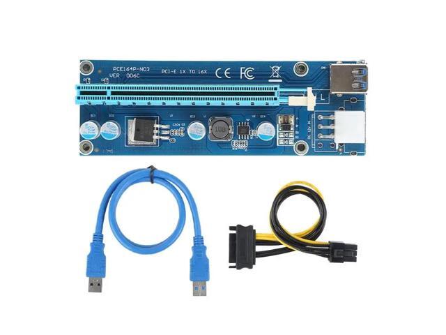50cm USB3.0 Extension Cable PCI-E Express 1x To 16x Extension Adapter SATA Power Cord Suitable For Bitcoin Mining 2021