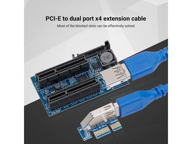 Computer Cables Connectors PCI Express Extension Cable PCI-E Riser USB 3.0 Cable PCIE Riser USB SATA Adapter for Computer