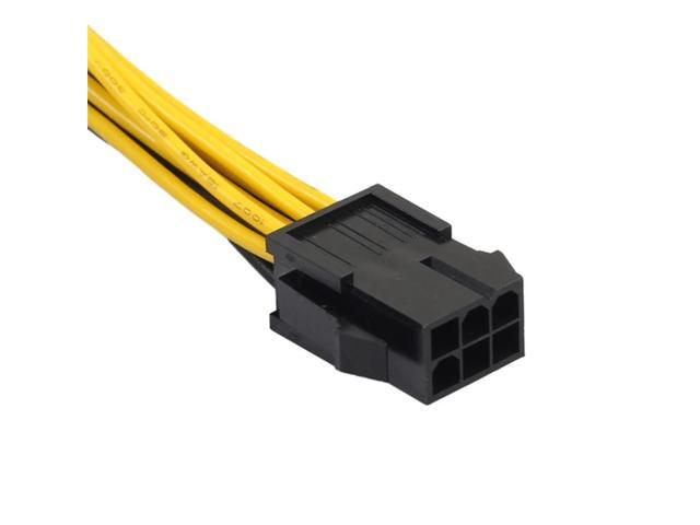 2021 6-pin to Dual 8-pin Computer Graphics Extension Cord Power Adapter PCI-E Cable