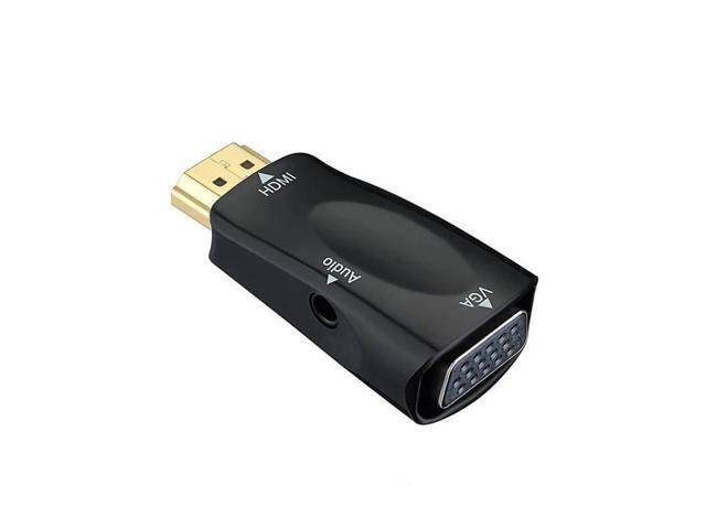 HDMI-compatible Male to VGA 15 Pin Female Adapter Audio Cable Converter FHD 1080P 720P 480P For TV Box Display Projector