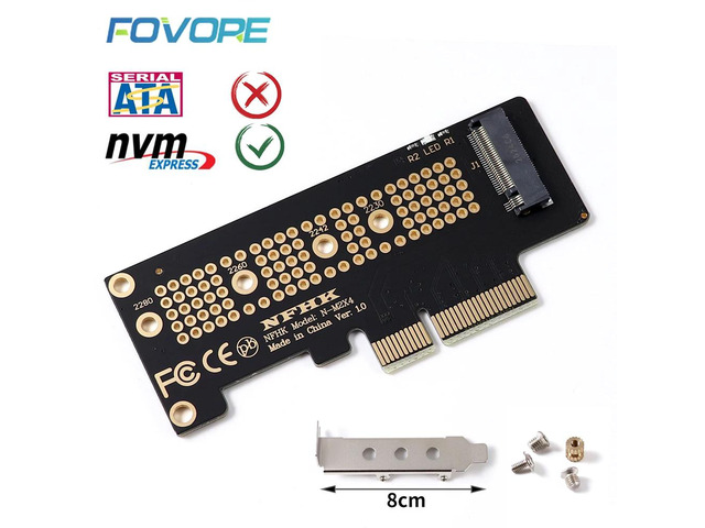 NVMe PCIe M.2 NGFF SSD to PCI-e x4 adapter card PCIe x4 to M 2 card with bracket