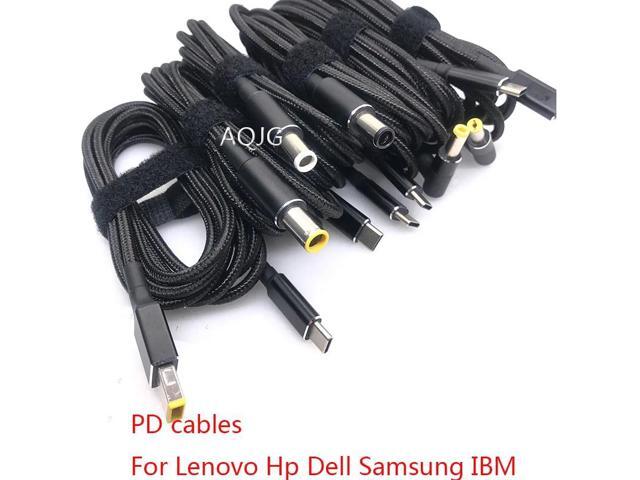 45W 65W 90W 100W USB Type C PD Charging Cable Cord USB C Plug Converter to Laptop Power Adapter Connector for Universal Laptops
