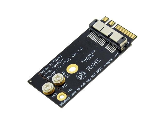 BCM94360CS2 BCM943224PCIEBT2 12+6 Pin Bluetooth Wifi Wireless Card Module to NGFF M.2 Key A / E Adapter for Mac OS