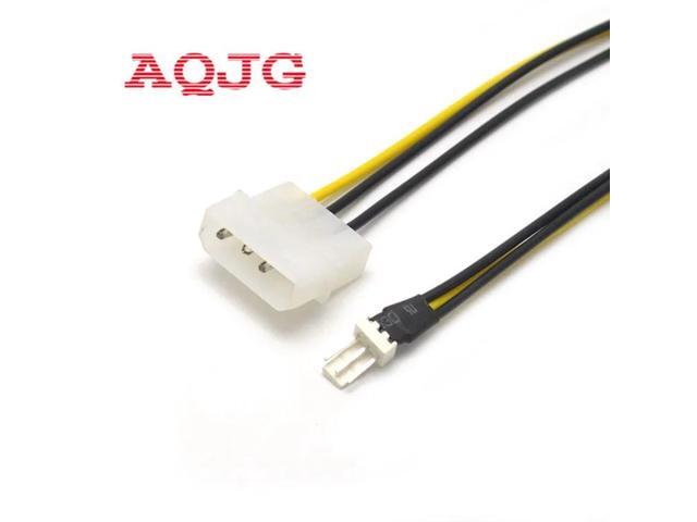 2PCS 20cm 4 Pin Molex IDE to 3 Pin PC Computer CPU Case Fan Power Connector Cable Adapter