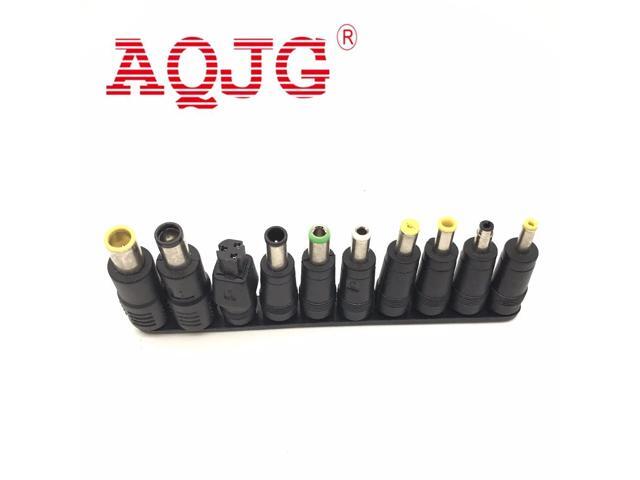 10 Tips Head Universal DC Power Charger Adapter Supply Connector Set Jack to Plug Charging for Laptop Notebook Tablets PC