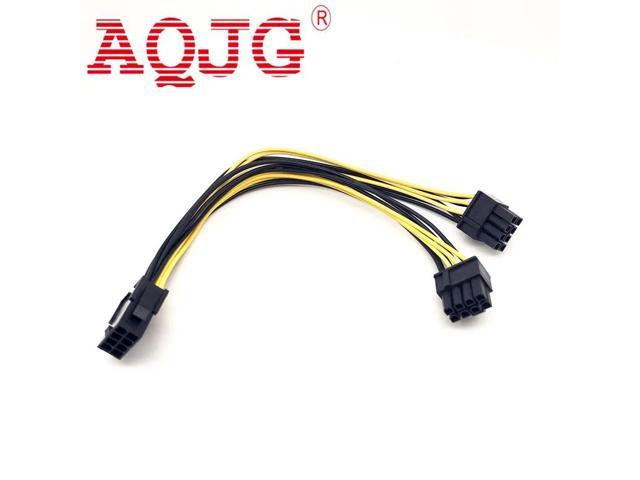 8 pin Female to dual PCI-E PCI Express 8pin ( 6+2 pin ) Male power cable wire For graphics card BTC Miner P15