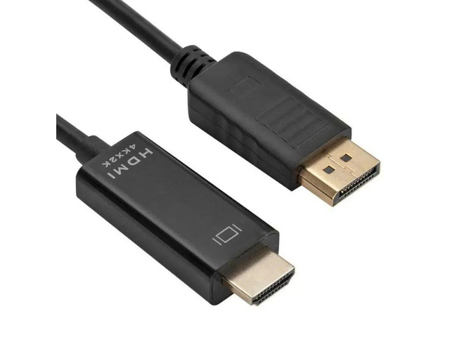1080P DisplayPort 1.4 Cable DP to HDMI-compatible Adapter Display Port Connector Converter Cord for Dell 1.8M
