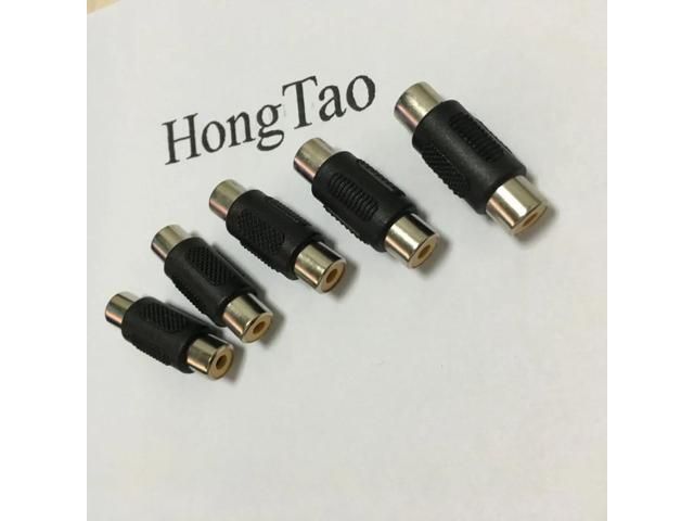5pcs Audio Video RCA Female to Female Coupler Joiner Barrel Adapter