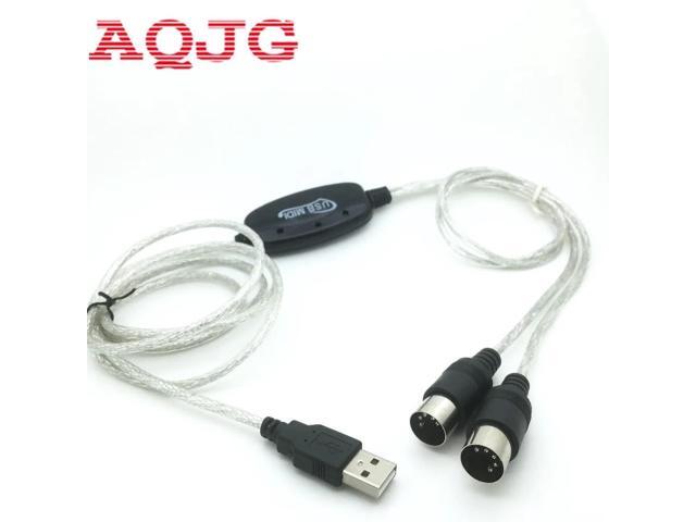 USB to MIDI Cable PC TO Music Keyboard Adapter USB TO Keyboard PC MIDI Interface Adapter Cable Audio Adaptor MIDI cable 2M