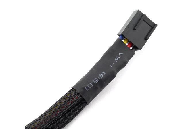 4 Pin 1 to 3 Ways PWM Fan Splitter Cable Sleeved Fan Power Extension Cable 4 Pin Female to 3 X 4 Pin Male