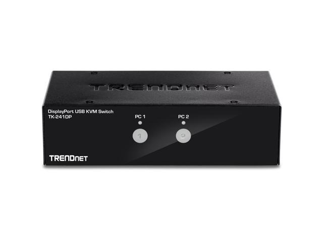 TRENDnet 2-Port DisplayPort KVM Switch, DisplayPort 1.2 KVM, Connect And Control Two Computers, Supports 4K UHD Resolution, 3840 x 2160 at 60Hz,...