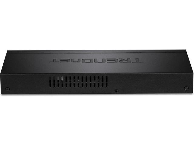 TRENDnet 8-Port Gigabit PoE+ Switch, 65W PoE Power Budget, 16Gbps Switching Capacity, IEEE 802.1p QoS, DSCP Pass-Through Support, Fanless, Wall...