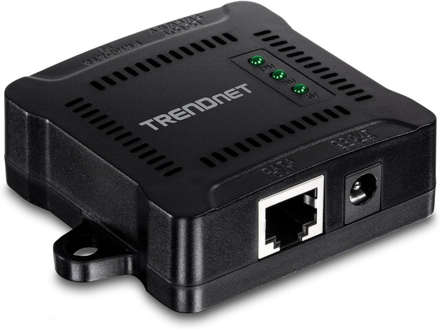 TRENDnet Gigabit PoE Splitter, TPE-104GS,NDAA Compliant 802.3af,Power a Non-PoE Device up to 100m (328 ft), 5/9/12V DC Power Output, 5 to 5/3.5mm...