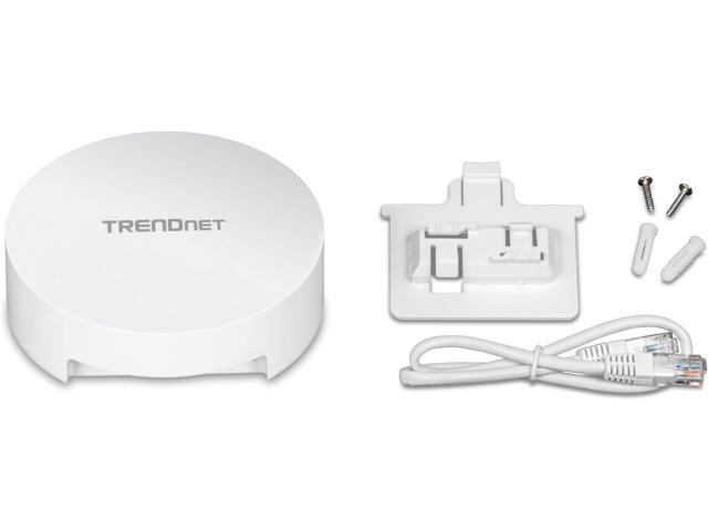 TRENDnet AC1300 Dual Band PoE Indoor Wireless Access Point, 867Mbps WiFi AC + 400Mbps Wifi N Bands, MU-MIMO, Repeater Mode, Traffic Management,...