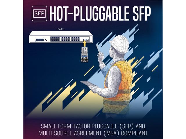 TRENDnet TI-MGBS20, 1000Base-LX Industrial SFP Single- Mode LC Module (20km), Lifetime Protection