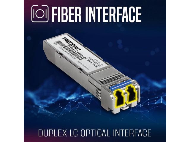 TRENDnet TEG-10GBS20, SFP+ Single Mode LC Module (20km), Lifetime Protection