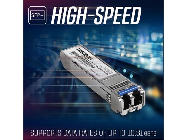 TRENDnet TEG-10GBS20, SFP+ Single Mode LC Module (20km), Lifetime Protection