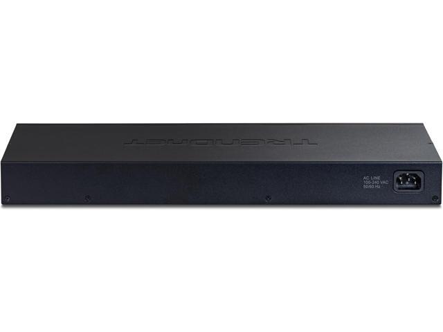 Trendnet TEG-S50284 28-Port Multi-Gig Switch - 24x 2.5Gb RJ45 Ports - 4x 10G SFP+ Ports - 200Gbps Switch Capacity - Rack Mount Ready - Black