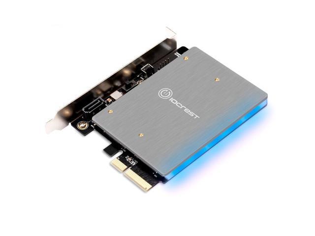 Weastlinks PCIE TO NVME MKEY card With 5V RGB LED PCIE to M2 NVME SSD Adapter PCI Express x4 Card B Key and M Key Port