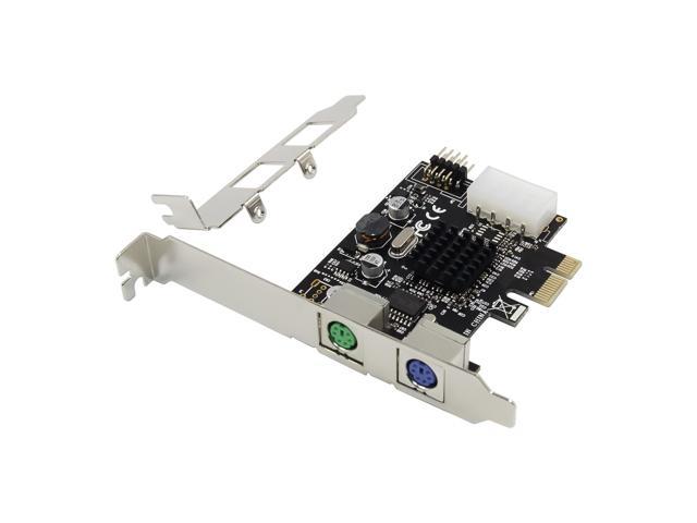Weastlinks PCIE to 2xPS2 PS/2 Port For PC Keyboard Mouse Adapter Card