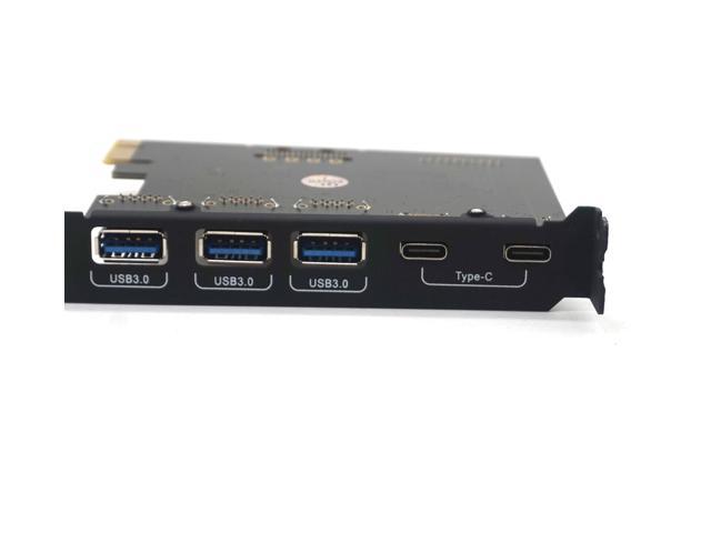 Weastlinks PCI-Express to 3 Ports USB3.0 2 Ports USB3.1 Type-C Card Internal USB 3.0 20PIN 7 Ports USB HUB PCIE to Type-c Converter Card