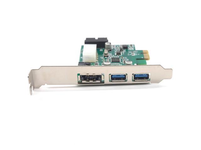 Weastlinks Pcie PCI-EXPRESS External 2 Ports USB3.0 POWER ESATA + Built-in 19PIN USB3.0 Adapter card