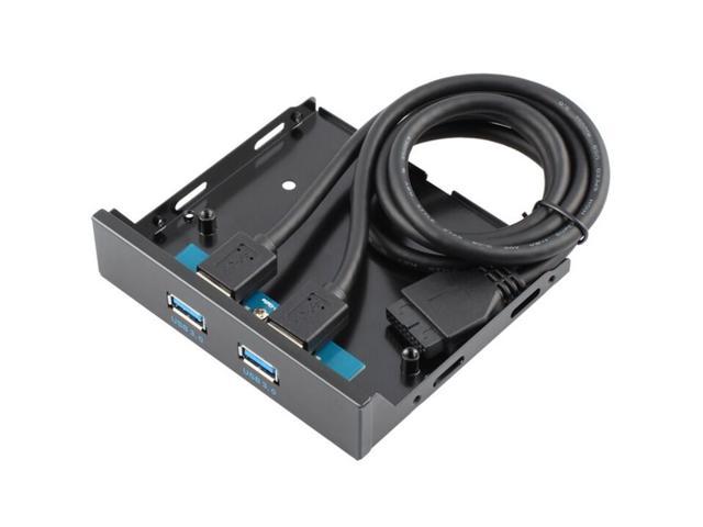 Weastlinks 3.5' Floppy Bay Internal 20 Pin 2 Ports USB 3.0 Front Panel Bracket Cable usb3.0 to 20pin/19pin