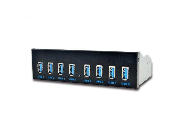 Weastlinks 8 Port USB Hub USB3 5.25 USB 3.0 Front Panel Splitters USB 3.0 Hub for PC USB-HUB Multiple USB3.0 HUB Splitter Hubs for Computer