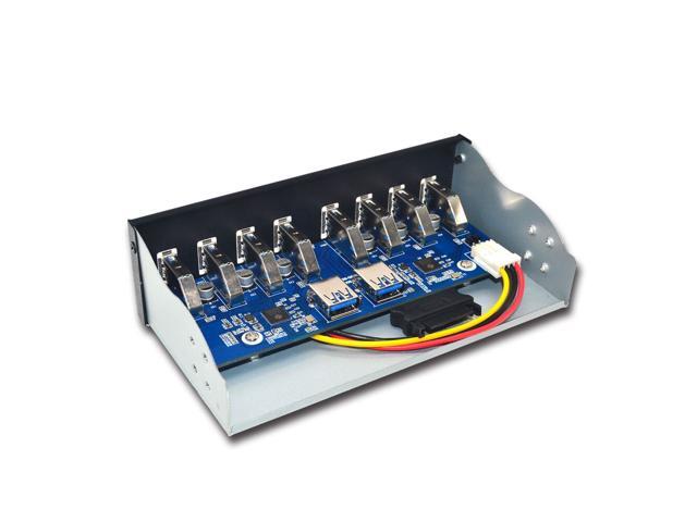 Weastlinks 8 Port USB Hub USB3 5.25 USB 3.0 Front Panel Splitters USB 3.0 Hub for PC USB-HUB Multiple USB3.0 HUB Splitter Hubs for Computer