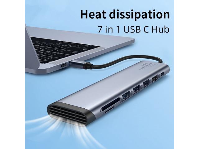 Weastlinks USB C Hub Type C to HDMI-compatible Multi USB 3.0 2.0 Adapter PD Dock SD/Micro SD Card Reader for Macbook iPad Pro XPS