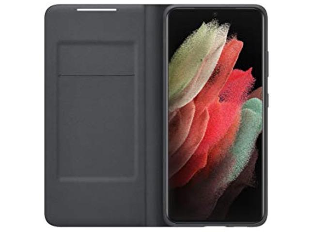 Samsung Galaxy S21 Ultra Case, Led Wallet Cover - Black (Us Version)