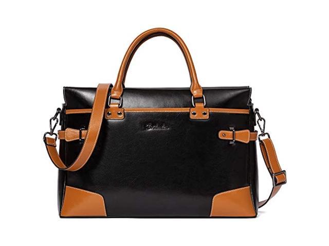 Laptop Bag Genuine Leather Backpack Purse And Leather Briefcase Messenger Satchel Bags Laptop Handbags For Women Black (100412135328 Electronics Computer Components) photo