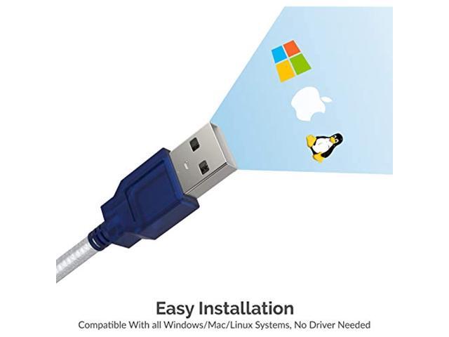 Usb 2.0 To Serial (9-Pin) Db-9 Rs-232 Converter Cable, Prolific Chipset, - Hexnuts -, [Windows 10/8.1/8/7/Vista/Xp, Mac Os X 10.6 And Above] 2.5...