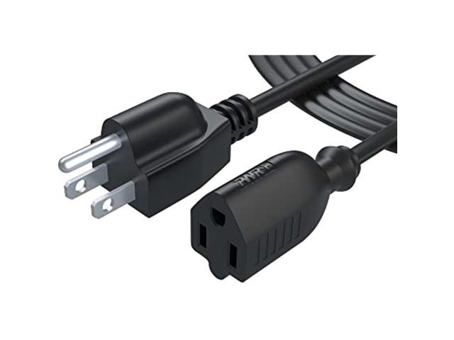 6 Ft Power Extension Cord Cable Extender - 18Awg Nema 5-15P To 5-15R Strip Liberator Charger Outlet Saver For Computer Laptop Tv Monitor Printer. photo