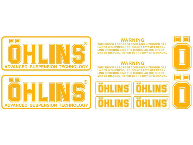 Motorcycle Fairing Decal Vinyl Helmet Sticker Reflective Sticker Kit Ohlins for Fork Suspension Motorcycle - Ohlins Decal Sticker For Kawasaki...