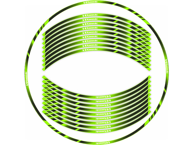 FCV 17 inch Wheel Rim Stickers Decals Tape Compatible with NINIJA250 300 400 650 1000/ZX25R 3R 6R 7R 9R 10R Reflective Rim Tapes Sticker Stripe ZZR...