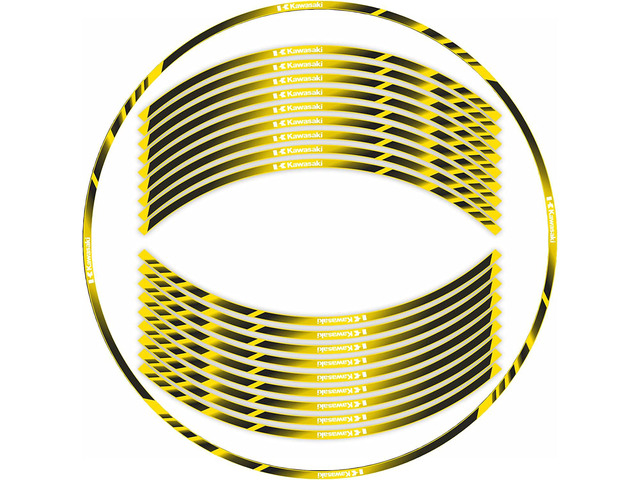 FCV 17 inch Wheel Rim Stickers Decals Tape Compatible with NINIJA250 300 400 650 1000/ZX25R 3R 6R 10R 12R 14R Reflective Rim Tapes Sticker Stripe...