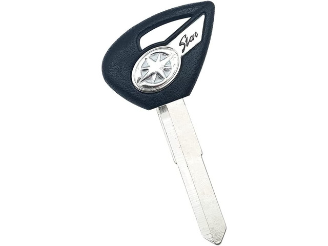 FCV Motorcycle Uncut Blade Blank Key Compatible with fit Y-amaha XVS400 XVS650 XV1900 XVS1300 XVS950 Star Dragstar V-Star DS400 DS650Black