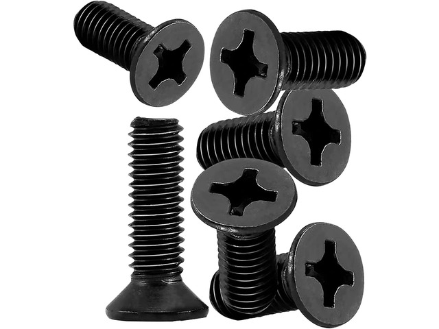 FCV Motorcycle Master Cylinder Front Brake Reservoir Cover Cap Screws Replacement for Honda ATC 200 250 350 TRX 250 300 Fourtrax Sportrax Black 6-Pack