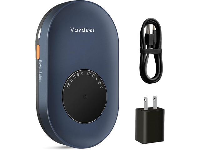 Vaydeer Undetectable Mouse Jiggler with Power Adapter and ON/Off Switch Mouse Mover Simulator, Driver-Free Mouse Movement Simulation for Computer...