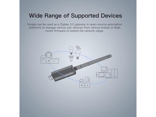 SONOFF Zigbee 3.0 USB Dongle Plus Gateway, Universal Zigbee USB Gateway with Antenna for Home Assistant, IoBroker, Wireless Zigbee 3.0 USB...