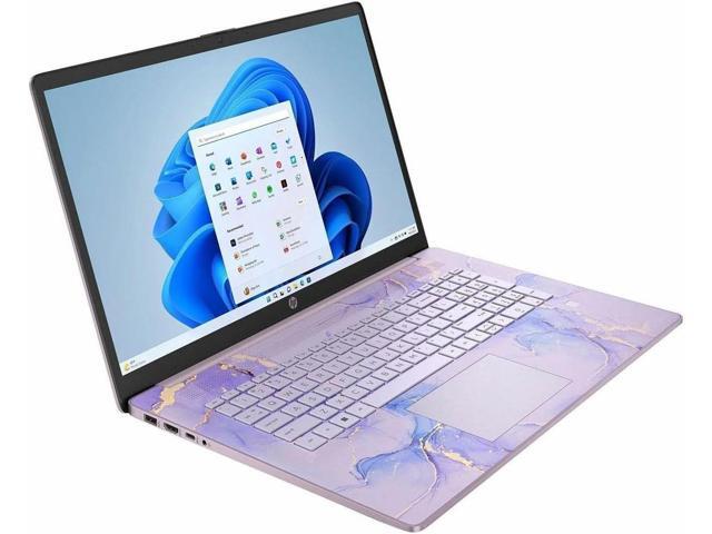 HP 17-cn0513nr 17.3' HD+ Laptop,Intel Celeron N4500,Intel UHD Graphics,Wi-Fi 5,4GB RAM,256 GB SSD,Win 11 Pro,Winter Lavender