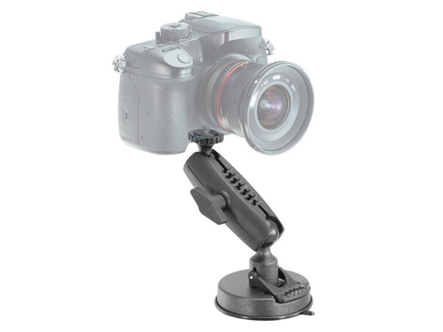 iBOLT Â¼" 20 Camera Screw Bizmount Suction Cup Mount - for Industry Standard Â¼" 20 Accessories, Cameras, Dash cams, Camera Flashes etc.