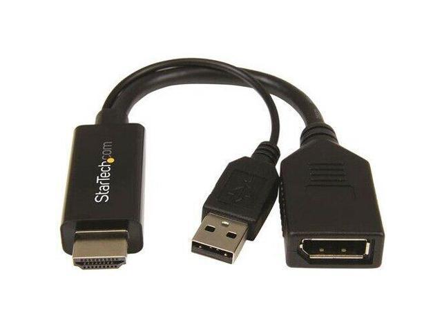 New Hd2dp Hdmi To Displayport Converter- Dp Adapter With Usb Power 4K