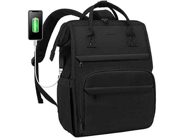 Laptop Backpack For Women 15.6 Inch Travel School College Backpack Nurse Teacher Work Bags Computer Backpack Casual Daypack Purse, Black (100390233245 Electronics Computer Components Laptop Parts) photo