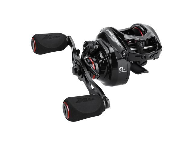 KastKing Right Fishing Reel 6oz 17.6 LB Carbon Fiber Drag 7.2:1 Gear Ratio Spartacus ll, Black