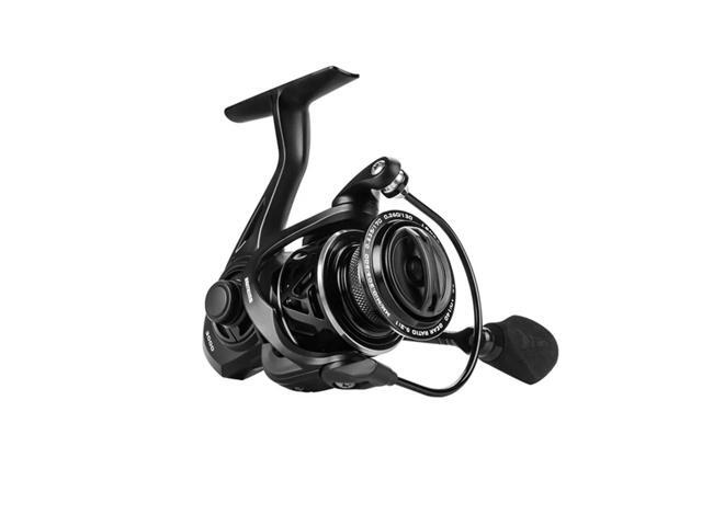 KastKing 1000 Spinning Reel Graphite Frame 5.2:1 Gear Ratio 7+1 Ball Fresh and Saltwater, Black