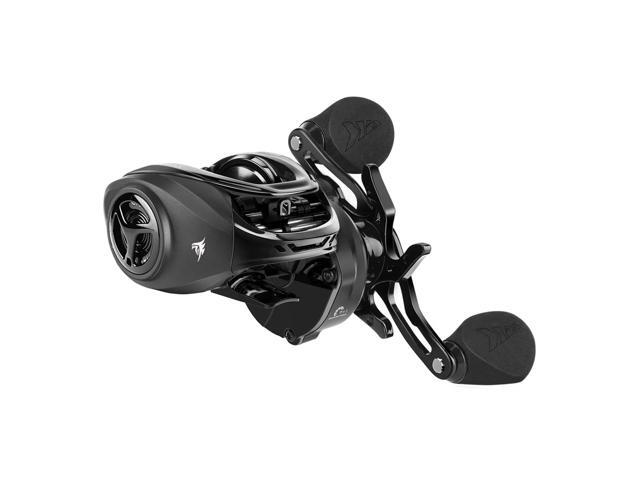 KastKing Halo XII Magnetic Braking System, 7+1 Double Shielded Stainless Steel BB, 7.2:1-Black