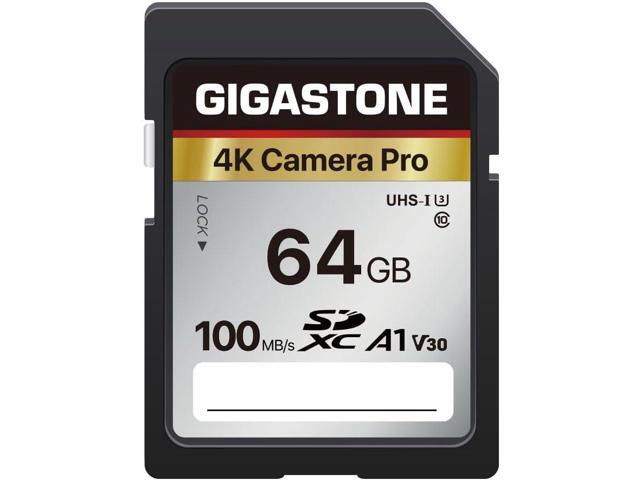 GIGASTONE 64GB SD Card V30 SDXC Memory Card High Speed 4K Ultra HD UHD Video Compatible with Canon Nikon Sony Pentax Kodak Olympus Panasonic.