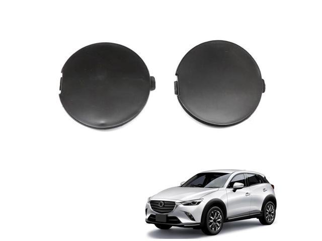 Paiying Pair Front Bumper Tow Hook Eye Hole Cover Trailer Cap For Mazda Cx3 Cx-3 14-23